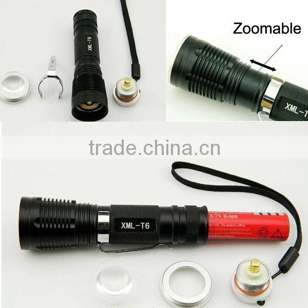 Rechargeable outdoor camping waterproof cheap led flashlight