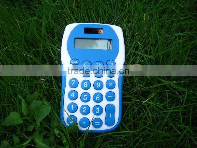 new design 8 digits dual power promotion gift pocket calculator