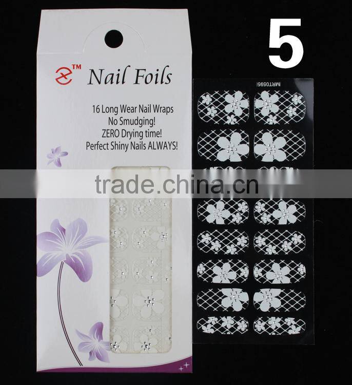 Nail Art White Lace Morning Nail Sticker