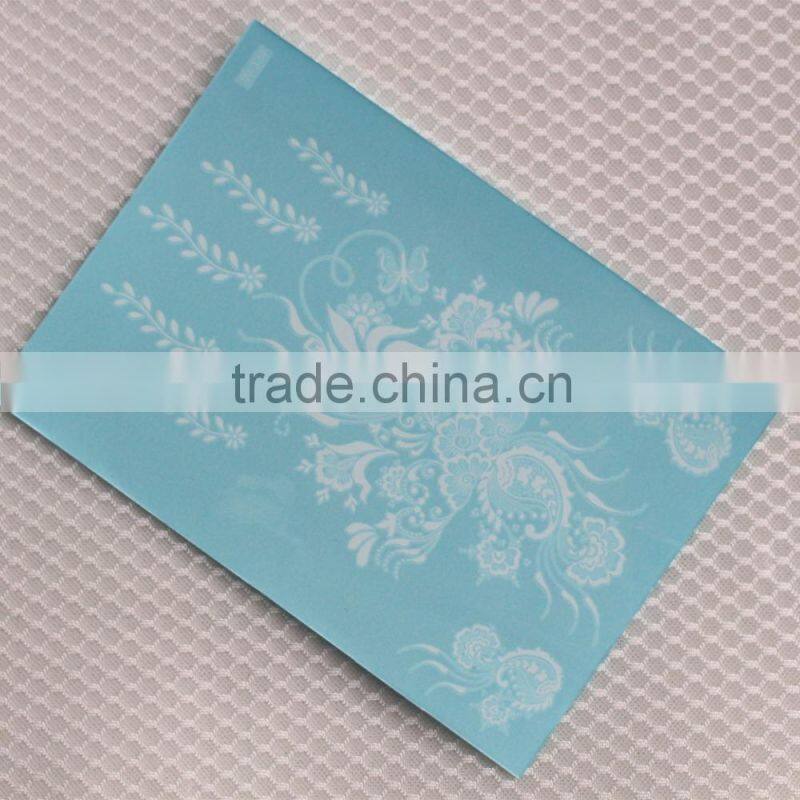 martial arts fans black Water transfer temporary bridal lace white sexy durable tattoo sticker