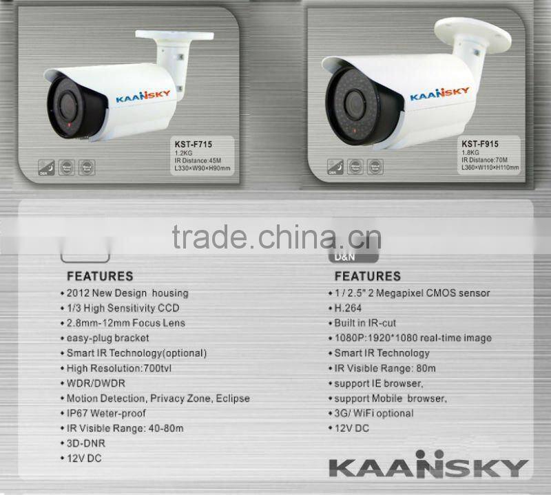 night vision infared surveillance ONVIF HD IP camera built in IR cut with 80m IR distance