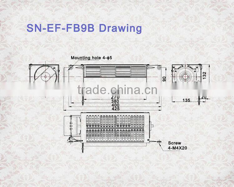 Elevator parts Elevator car fan
