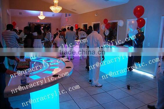 Poker Table Fabric ( casino equipment with flocking nylon and rubber materia)led sticker