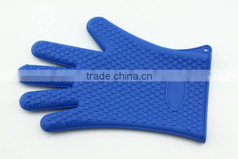 New design colorful good quality durable silicone heat resist cook gloves