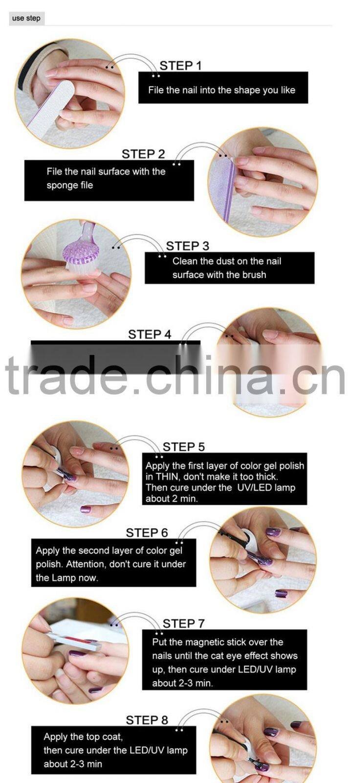 2016 wholesale Mixcoco uv nail gel/color gel nail polish/cat eye color gel nail polish