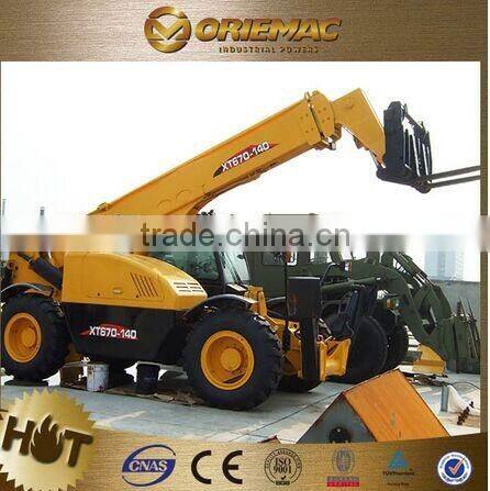 XCMG telehandler telescopic telehandler XT670-140 telescopic forklift