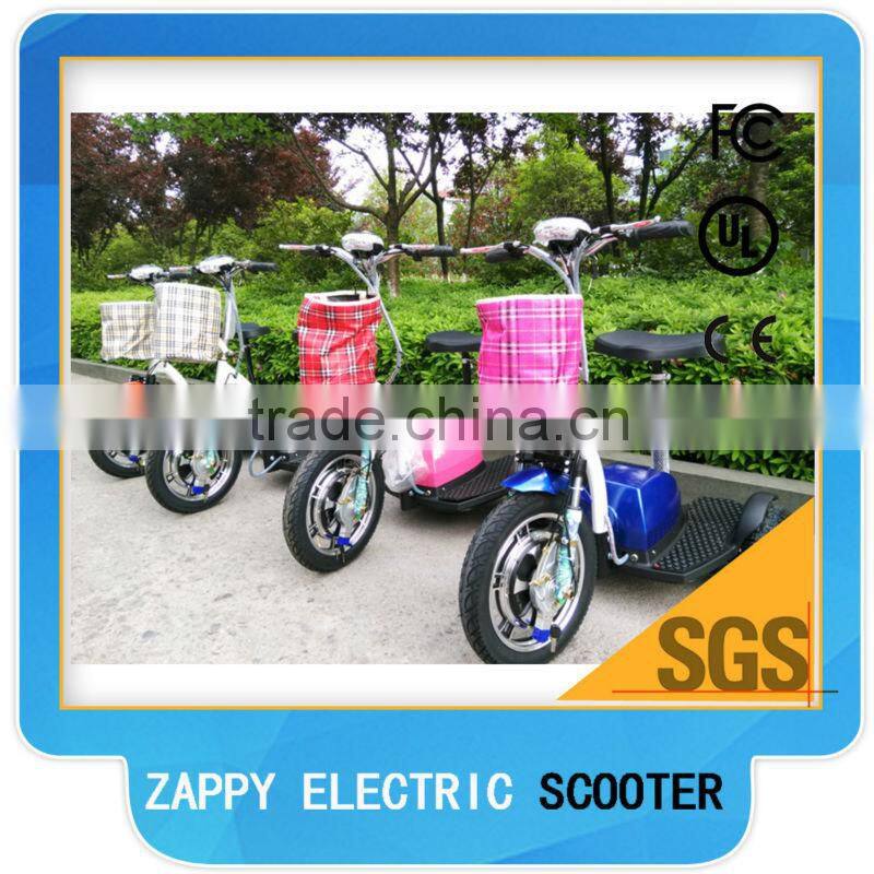 500W three wheel bike, electric three wheel scooter zappy 3 wheel scooter