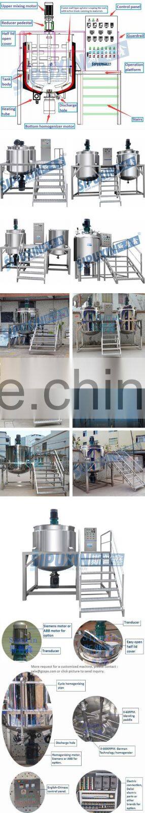 Sipuxin Heating type blending tank/mixers liquid mixing machine