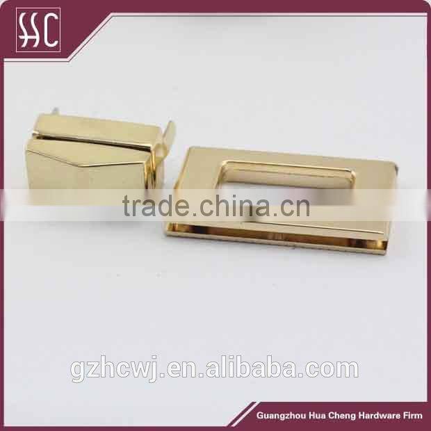 2014 hot sale metal lock for handbag, rectangle turn lock for bag accessory