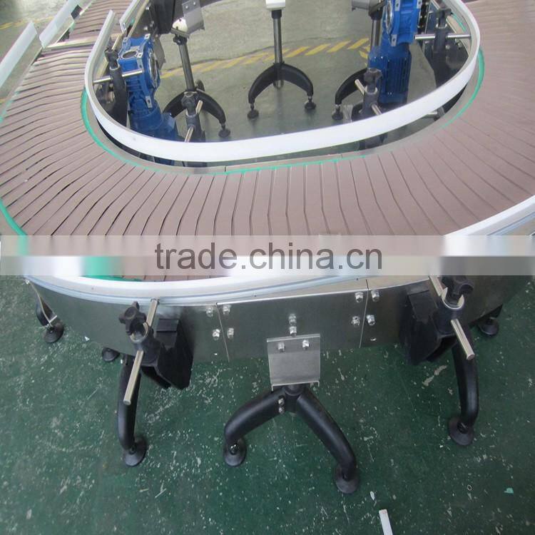 slat curved chain conveyor design by customer requests