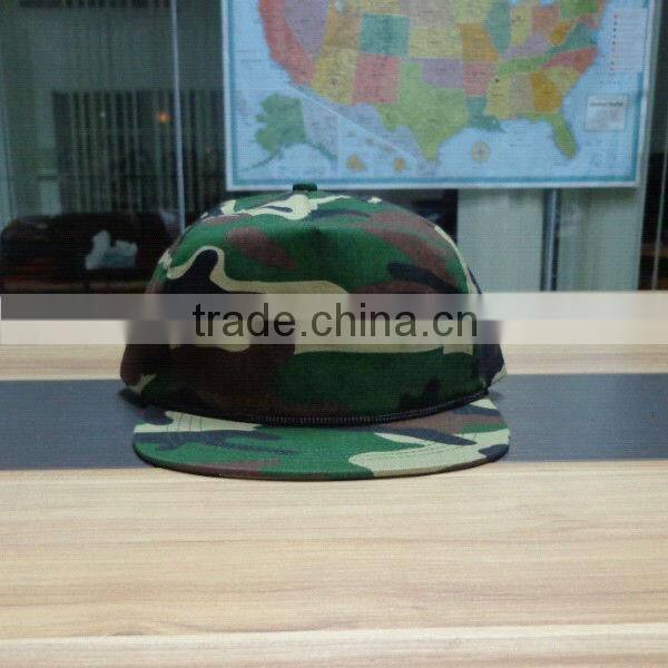5 panel baseball cap PU leather embroidery all around