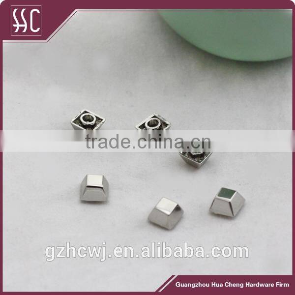 customized trapezoid leather bag rivets garment rivets