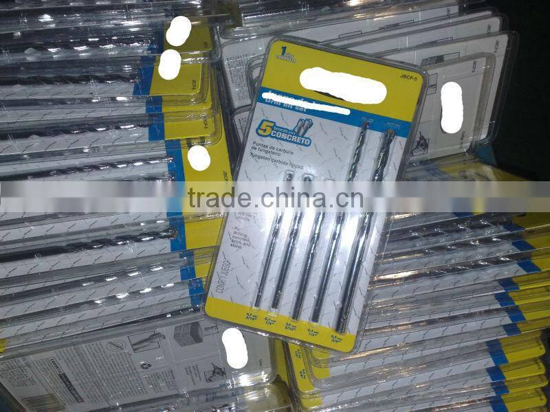 Design hot selling yg8 tipped long shank masonry drill bit