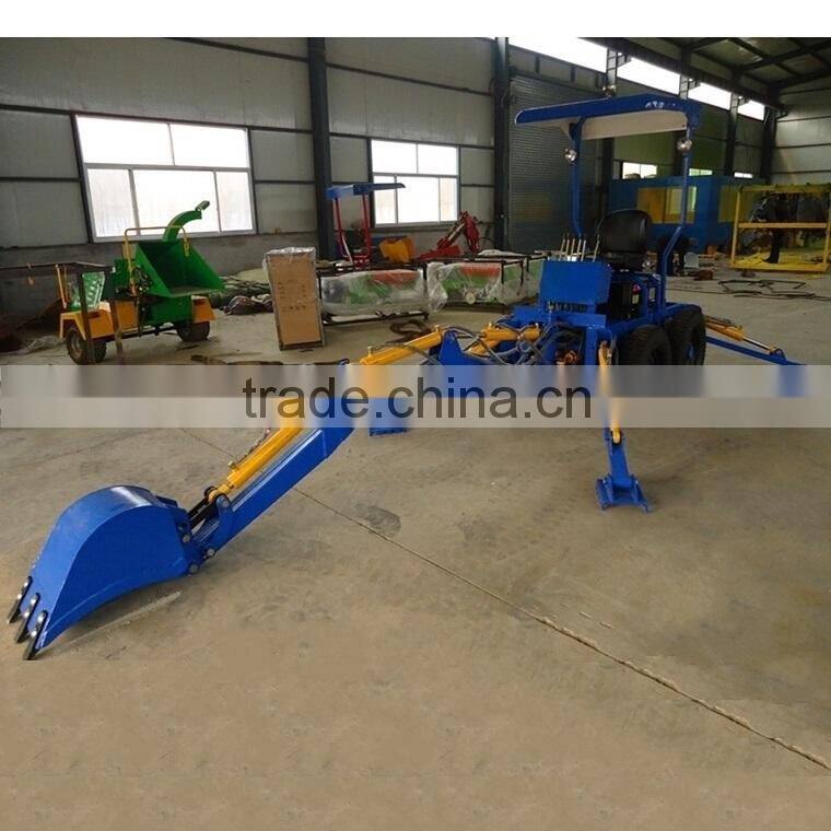 LW-22D 22HP diesel engine Small Towable backhoe excavator for sale