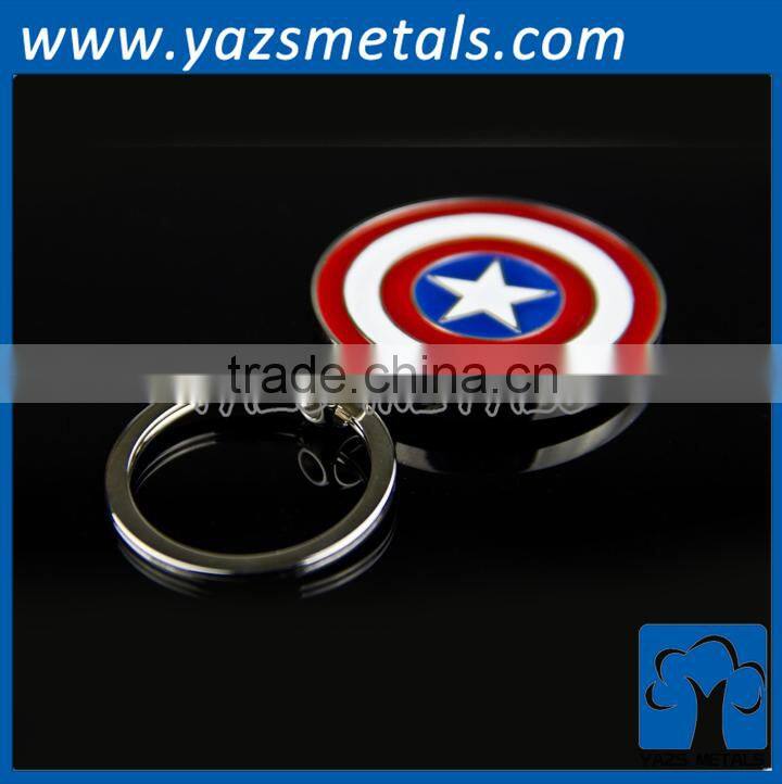 3D engrave custom metal key ring