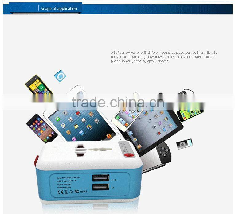 New Intelligent Timing Charging Function Multifunctional Adapter Plugs Global Universal Charging Electrical Plug Socket With USB