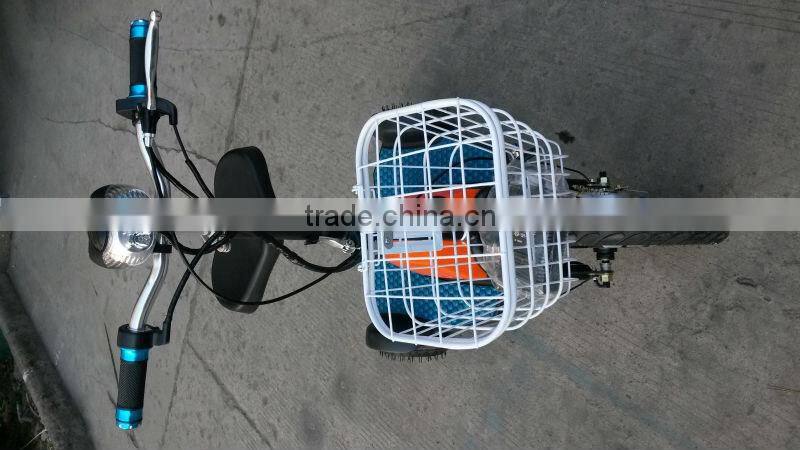 2015 foldable one front 16inch wheel, 2 back 8 inch wheel, three wheel electric scooter