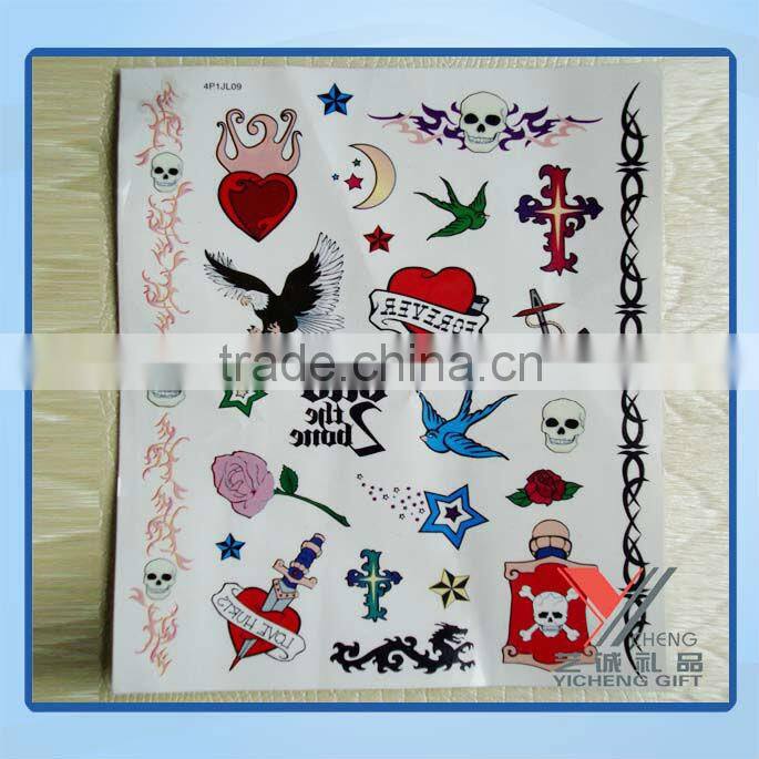 2015 fashion party tattoo stickers the factory price the lowest price
