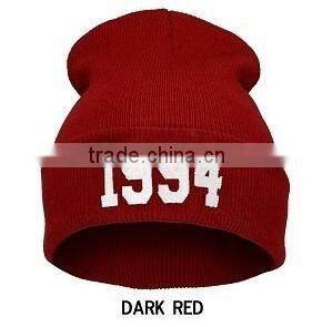 Custom winter hat knitted hat with your logo embroidery cheap price