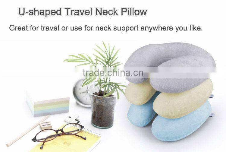 Comfortable Latest design u shape neck pillow with simple logo