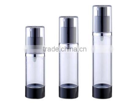 airless pump container, cosmetic plastic airless pump bottle