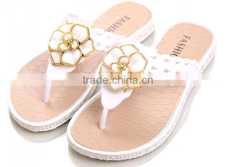 New design sandals decorative shoe buckle plastic flower accessories