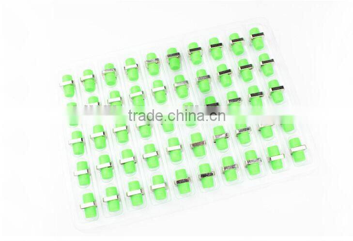 Metal Sleeve green FC/APC Square Fiber optical adapter