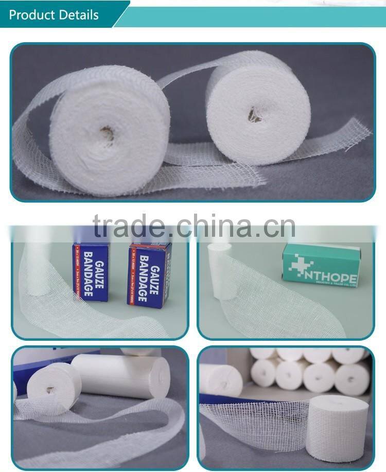 clinic bleached medical gauze roll