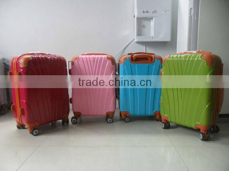 2013 ABS+PC 3 pcs 20 24 28 hard shell with lock on sale travel trolley cabin airplane boarding kids children trolley priting bag