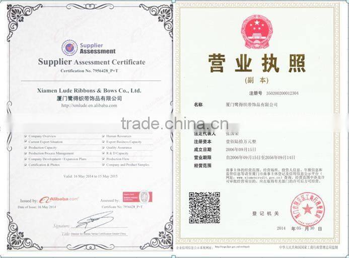 wholesale grosgrain ribbon handle for paper bags