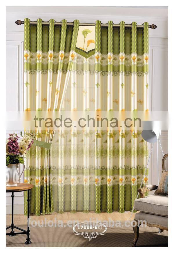 Ready made curtains print fabrics window curtains
