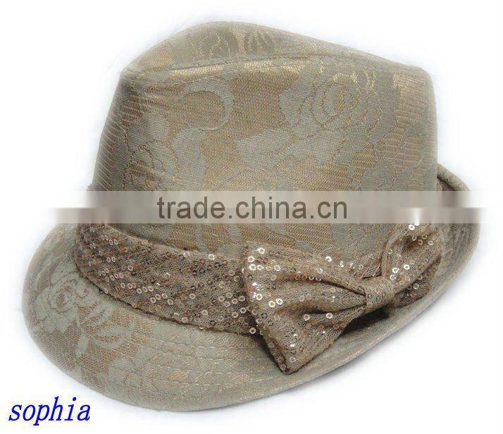 2012fashion straw camouflage band fedora hat.paper straw hat