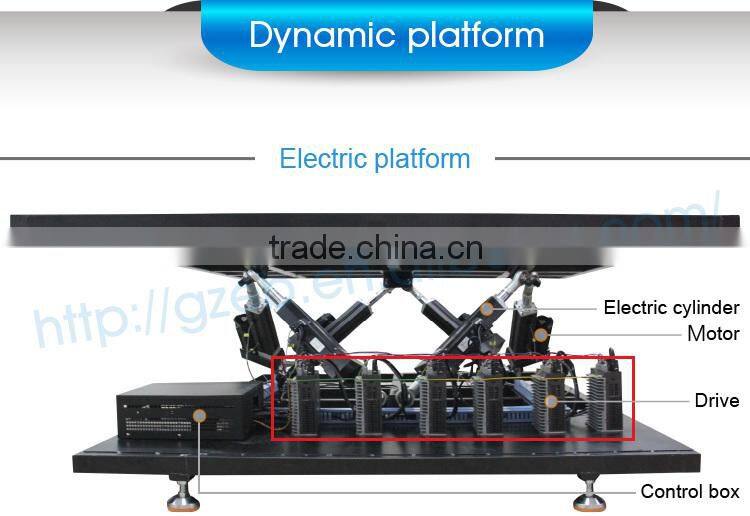electric/hydraulic 6dof platform 7d mobile cinema 9d truck mobile cinema