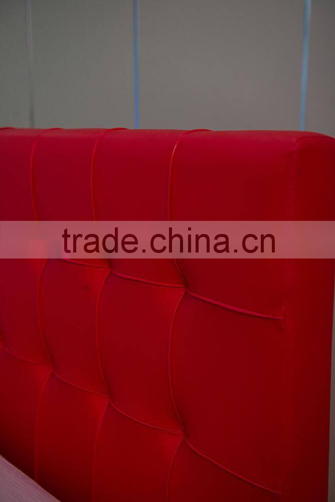 Modern Style Red PU PVC Lift Storage Bed #1512