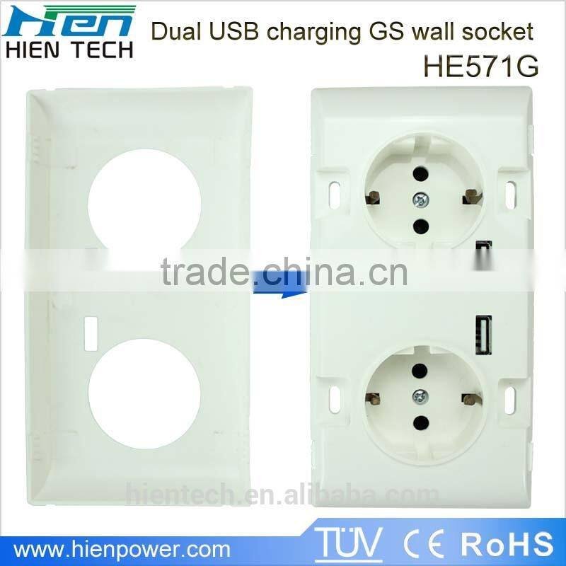 USB socket extention 3 multi socket power strip UL approved