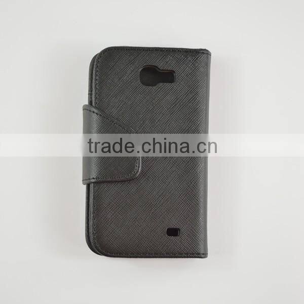 2014 Wholesale leather flip case for LG F90 with two credit card slots