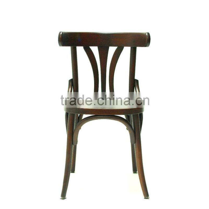 Restaurant promotion dining antique wooden arm rest chair for kids