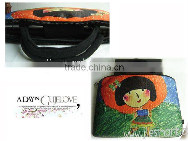 JSMART Laptop sleeve petite JE hand-painting doodling artistic MOQ FREE