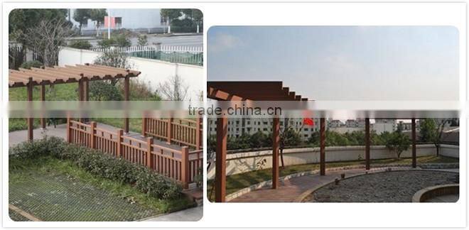 foshan supplier , wpc composite wood pergola/outdoor garden pergola