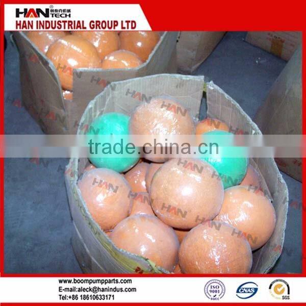 High quality rubber sponge cleaning ball for pipeline cleaning for concrete pump equipment