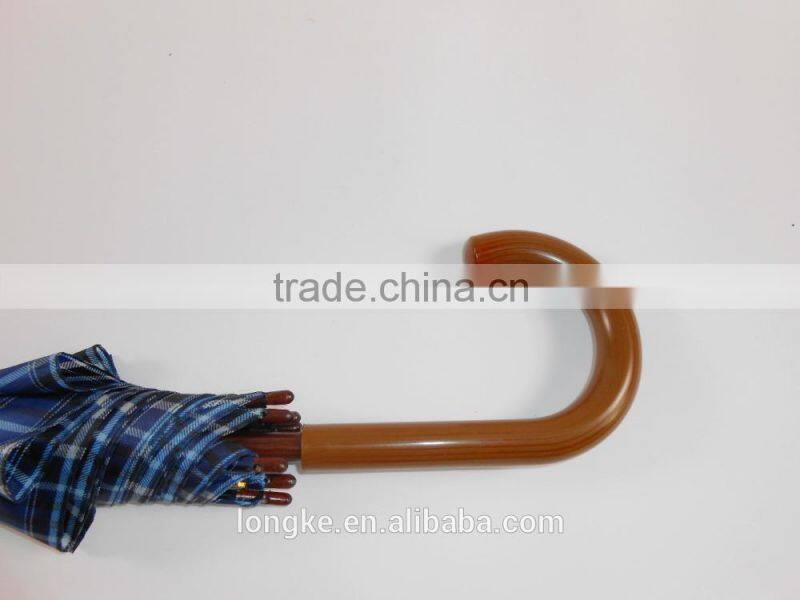 wood pool umbrella carved wood handle umbrella