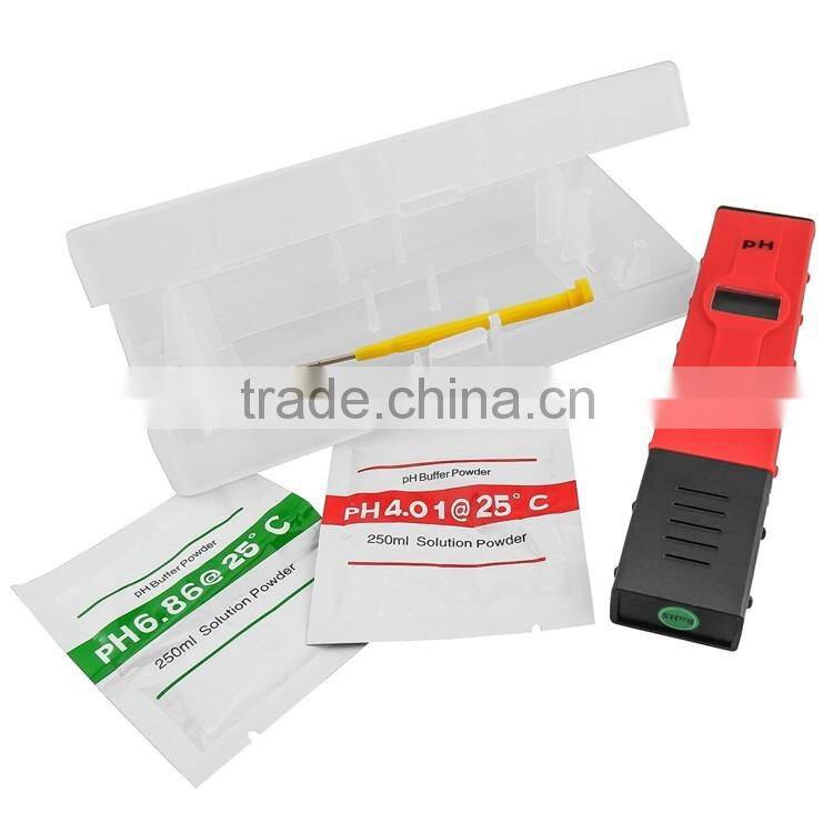 High Accuracy Pocket Size Handheld pH Meter back light with ATC