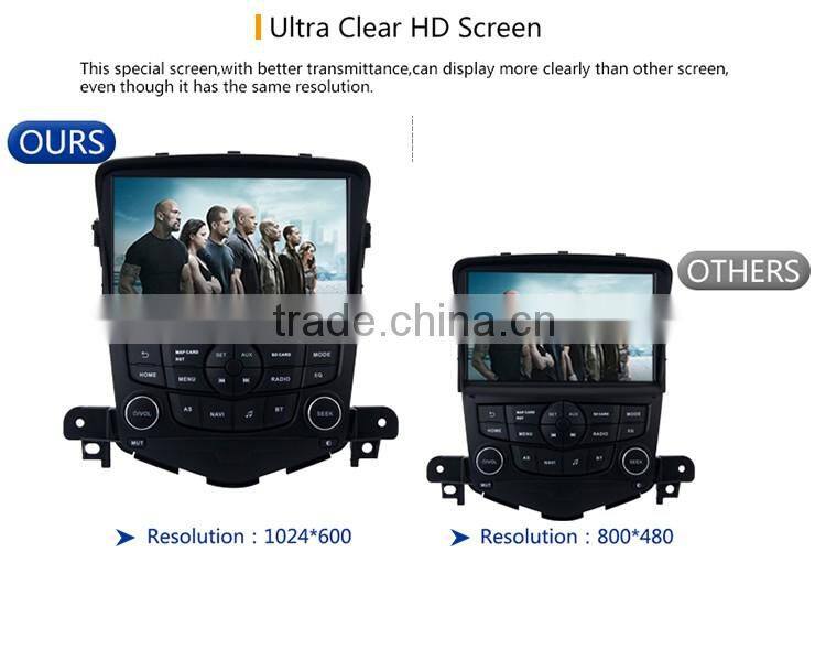 8 Inch 2 din Black screen stereo CPU 1024 600 Android 1GB DDR3 car gps dvd player OEM for Chevrolet Cruze 2008 2011