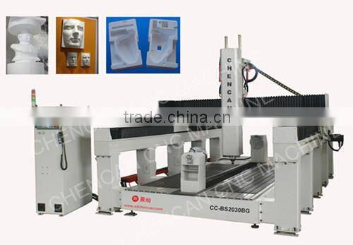 CHENCAN Italy HSD Spindle 3D CNC EPS Plywood Foam Molding Cutting Machine with Big Rotary