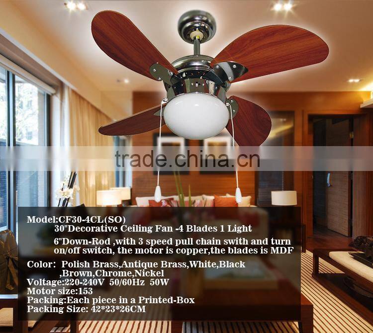 100% Sale Service Decorative Remote Control Ceiling Fan
