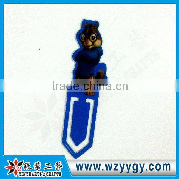 high quality customized pvc bookmark for promotion