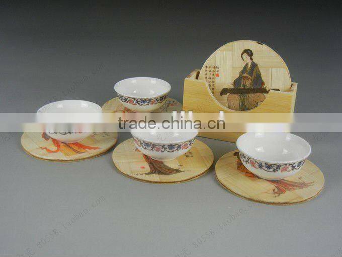 Hot Sale Bamboo Table Mat with Chinese History Pattern