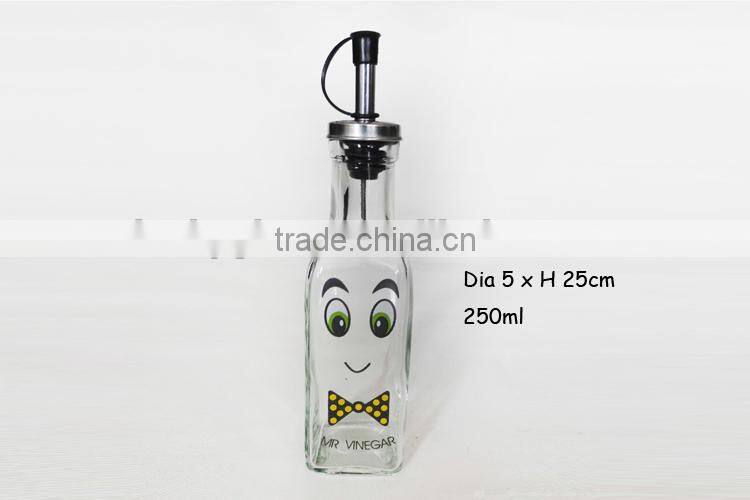 250ml virgin coconut oil glass bottle with cap