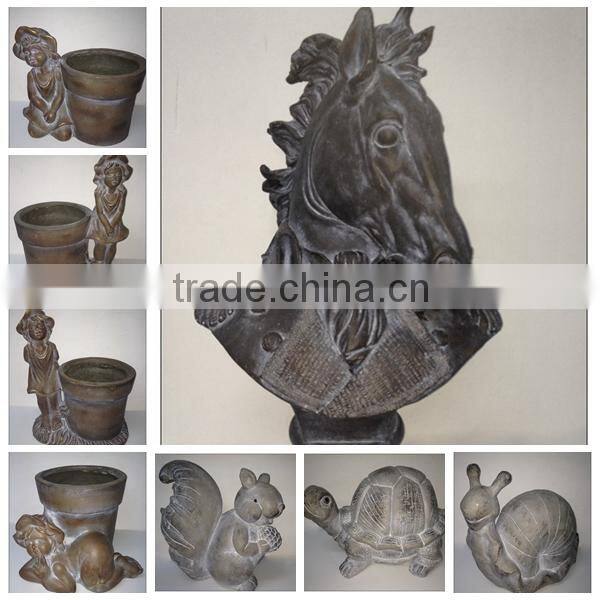 Handmade MgO garden statues decoration, funny garden gnomes