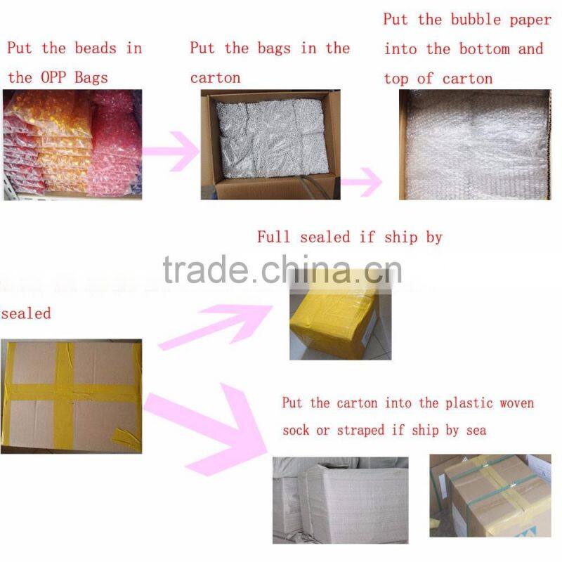 Hot Selling Charming 8MM Transparent Acrylic Loose Spacer Resin Beads Online Wholesale Craft DIY